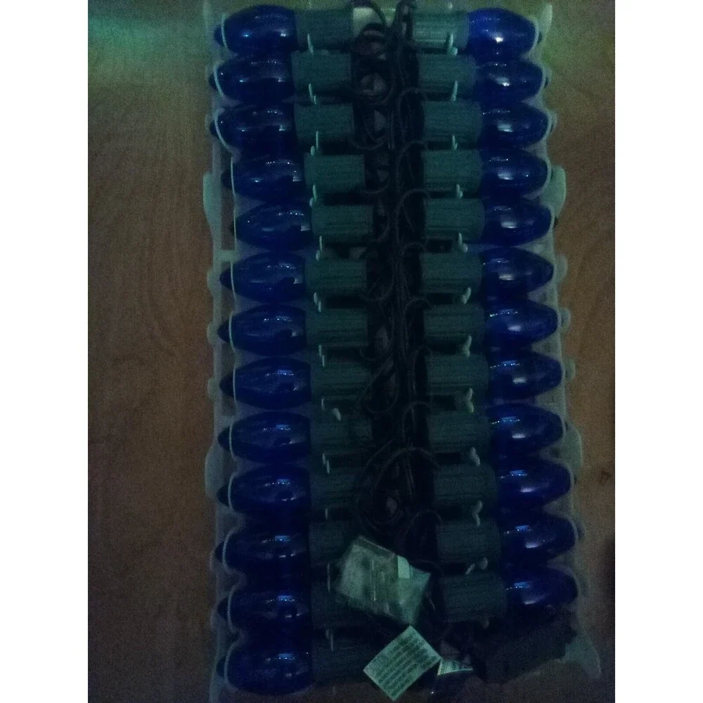 Hobby Lobby Transparent Blue 25 C9 Outdoor Light Set